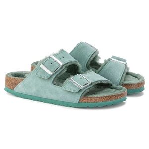 Birkenstock Arizona Shearling Beryl Suede